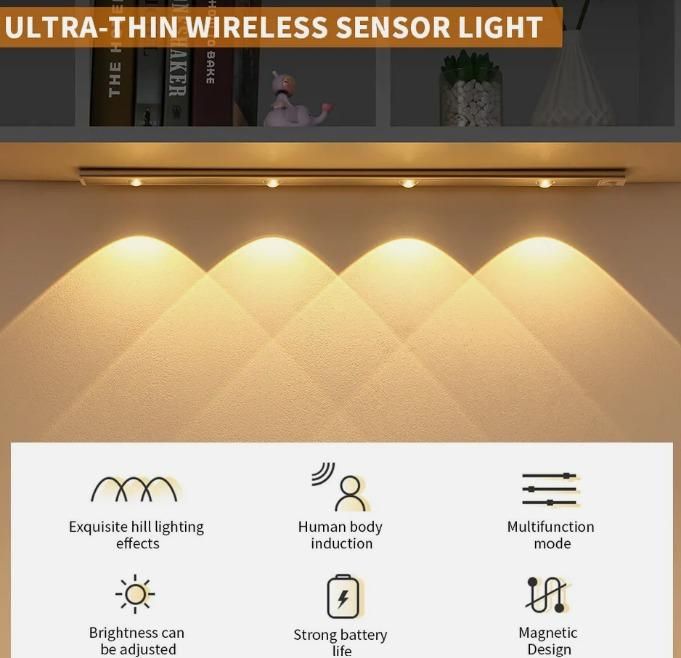 Smart Motion Sensor Magnetic LED Cabinet Light