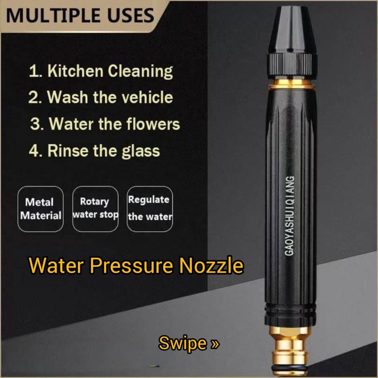 Water Spary Nozzle- High Pressure Sprayer Washer Wand Portable Watering Sprayer For Window Washing