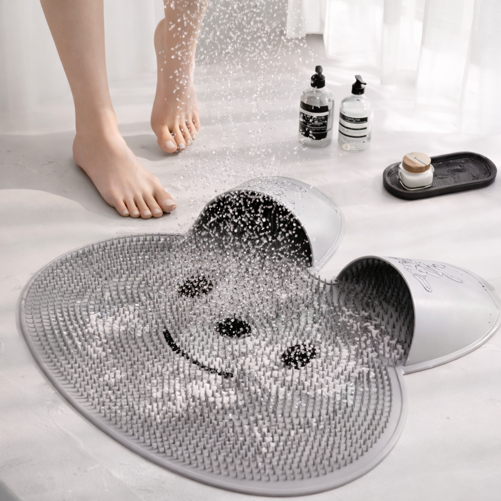 Silicone Foot Scrubber – Home Spa Foot Cleaner & Massager