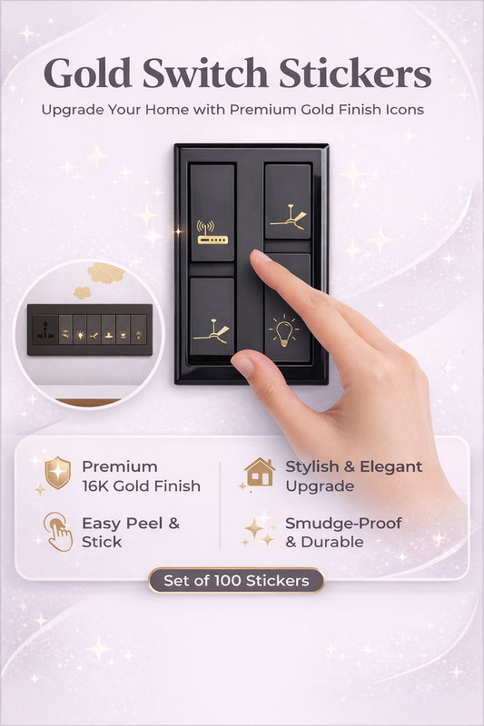 Gold Switch Stickers
